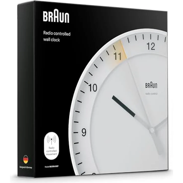 Braun BC17W DCF Klassik Funkwanduhr – Bild 9