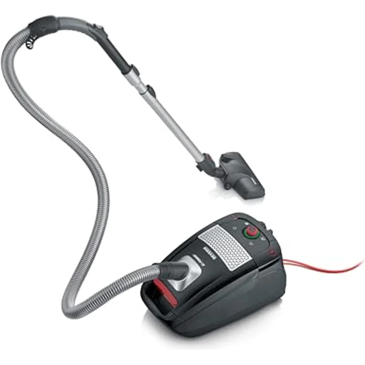 Severin Bodenstaubsauger BC 7964 S'Power Kompakt, 850 W, Leiser Staubsauger mit XL-Parkettdüse, schwarz – Bild 3