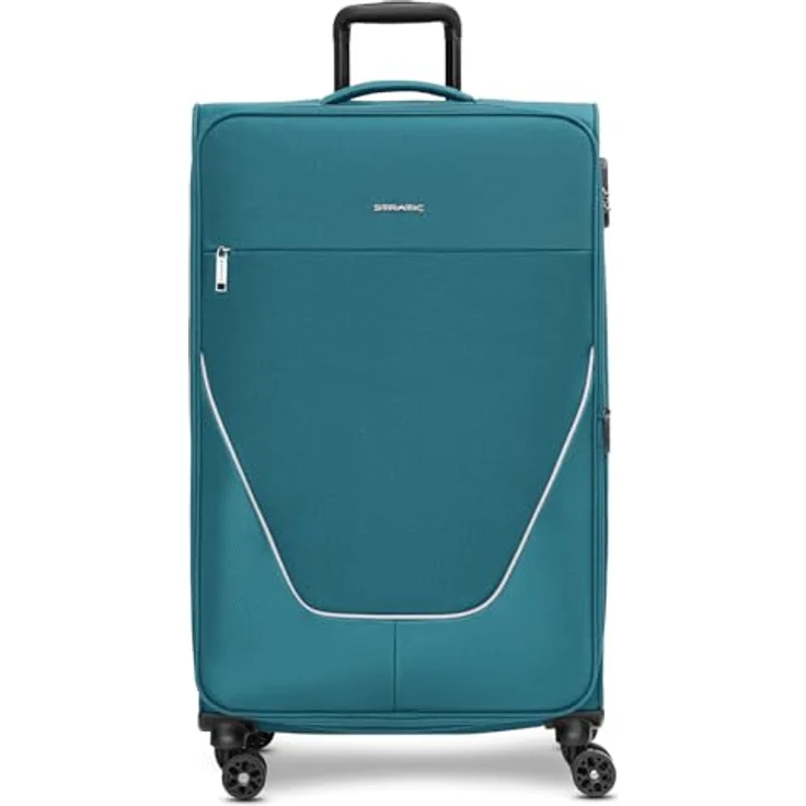 Stratic Weichgepäck-Trolley taska, 4 Rollen, Polyester, mit Zahlenschloss und Dehnfalte, schwarz – Bild 5