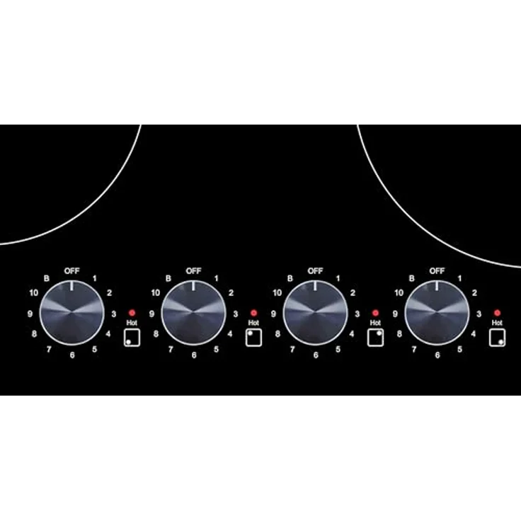 K&H Induktionskochfeld 60KB-IN6800, 4-Zonen Induktionsherdplatte mit Knebel-Steuerung, autark, 59 cm, 6800 Watt, 11 Leistungsstufen – Bild 3