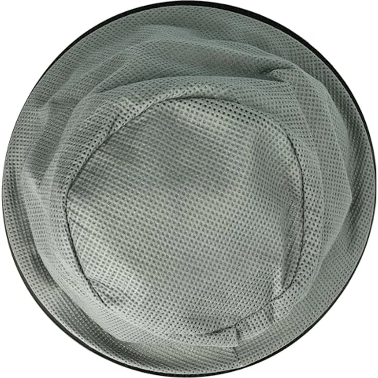 vhbw Sackfilter kompatibel mit Kaminer Aschesauger 10L/15L Kaminsauger - Abwaschbarer Ersatz-Filter in Schwarz Grau – Bild 4