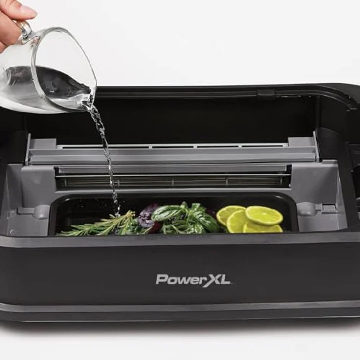 PowerXL Smokeless Grill - Elektro Grill mit Anti-Haft-Beschichtung, Thermo-Glasdeckel und 1500 Watt – Bild 4