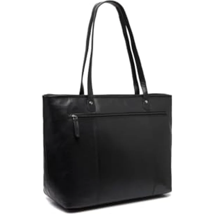 The Chesterfield Brand Ferrera Shopper, aus echtem Leder, schwarz mit gepolstertem Laptopfach und geräumigen Hauptfach – Bild 7