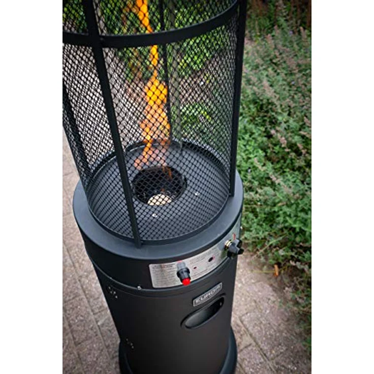 Eurom Flammenheizer Round, 11000 Watt, Heizgerät für 60-75 m², Butan/Propan, Metall – Bild 4