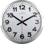 NeXtime Funkuhr Wanduhr Bahnhofsuhr "STATION - RCC", sehr leise, rund, ø 35 cm