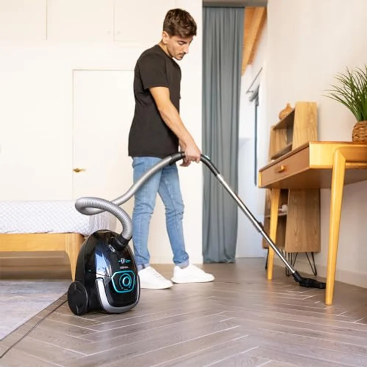 Cecotec Conga Powerbag 2500 Compact Plus Bodenstaubsauger, 850 W, Hochleistungsfiltration, Teleskoprohr aus Metall, inklusive Zubehör, blau – Bild 3