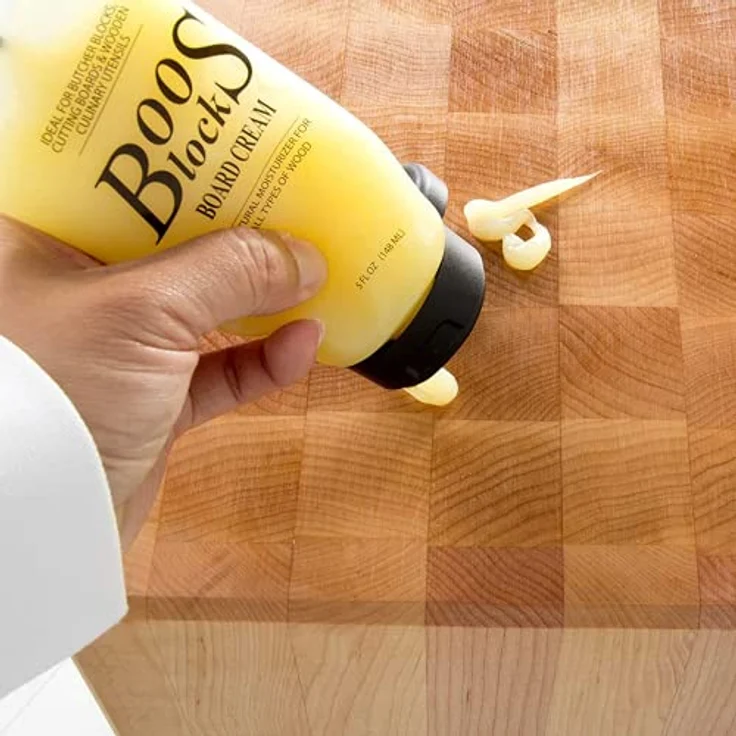 Boos Block Board Cream (148 ml) – Schneidebrett Wachs - Holzwachs Lebensmittelecht - Beeswax Für Holz - Bienenwachs Holzpflege – Bild 3