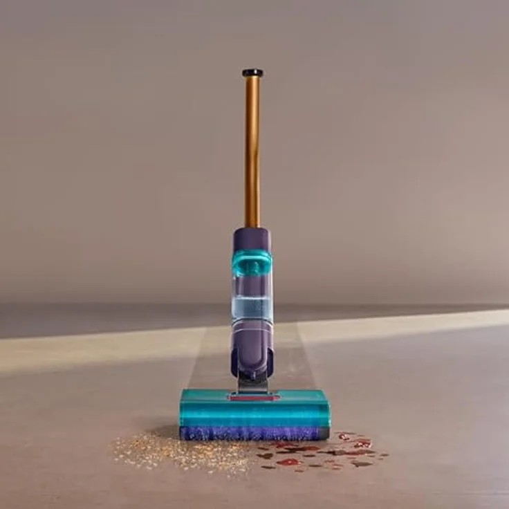 Dyson 432030-01 CLEAN+WASH HYGIENE, Akkubetrieb Nass- und Trockenreiniger mit selbstreinigender Mikrofaserwalze, flaches Design für niedrige Möbel – Bild 5
