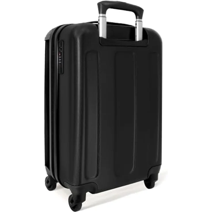 NoBoringSuitcases.com Hartschalen-Trolley Katze im tropischen Streetart-Stil 55x35x20cm, 4 Rollen, Reisetasche mit Rollen, Koffer Handgepäck Flugzeug, bunt – Bild 3