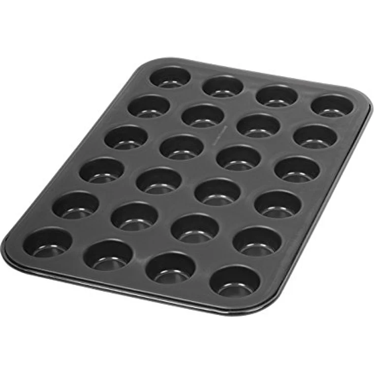 Dr. Oetker Muffinform 24-er Mini Ø 3 cm, Cupcake Form für saftige Muffins, Muffinblech mit Antihaftbeschichtung, Menge: 1 Stück – Bild 1