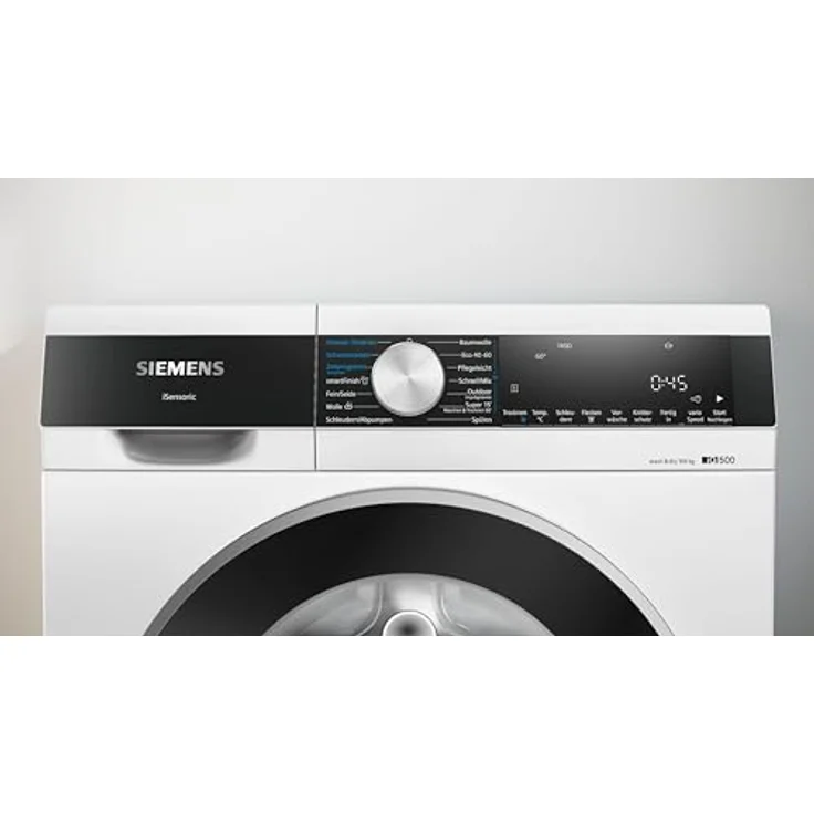 Siemens WN44G241 iQ500 Smarter Waschtrockner 9 kg Waschen und 6 kg. Trocknen, 1400 UpM, Antiflecken-System, smartFinish – Glättet sämtliche Knitterfalten, Outdoor-Programm – Bild 2
