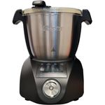 IKOHS Küchenmaschine Chefbot Compact Schwarz, 1000 W, 23 Funktionen, 10 Geschwindigkeiten mit Turbo, 3,5 l Edelstahlschüssel, inklusive Rezeptbuch