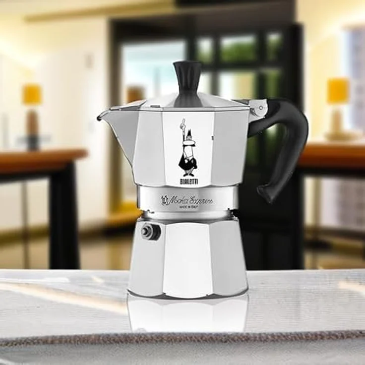 Bialetti Moka Express Espressokocher, Aluminium, Alu, 3 Tassen – Bild 5