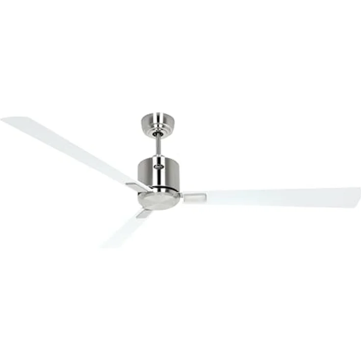 CasaFan ECO NEO III 152 BN-WE/LG, WiFi Deckenventilator mit Fernbedienung, Timer, Flügel in Weiß/Lichtgrau, Chrom (gebürstet) – Bild 4