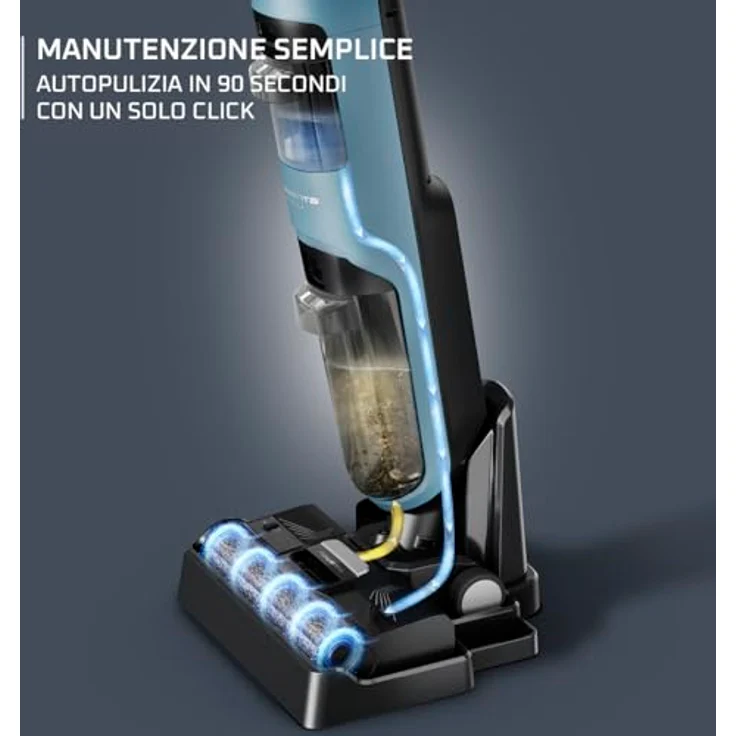Rowenta X-Clean 2, Nass-Trocken-Sauger, beutellos, selbstreinigend, 120 W, mit Wischfunktion, 35 Min. Autonomie, leicht – Bild 5