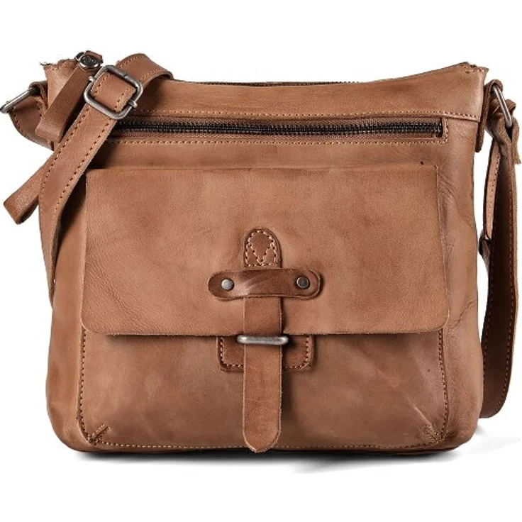 Harbour 2nd Urban Poets Umhängetasche, 100% Leder, 22 cm, braun