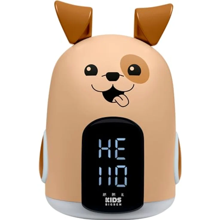 Bigben RKIDSDOG Wecker, mehrfarbig mit kompakten Maßen von 16,6 x 27,2 x 14,3 cm – Bild 1