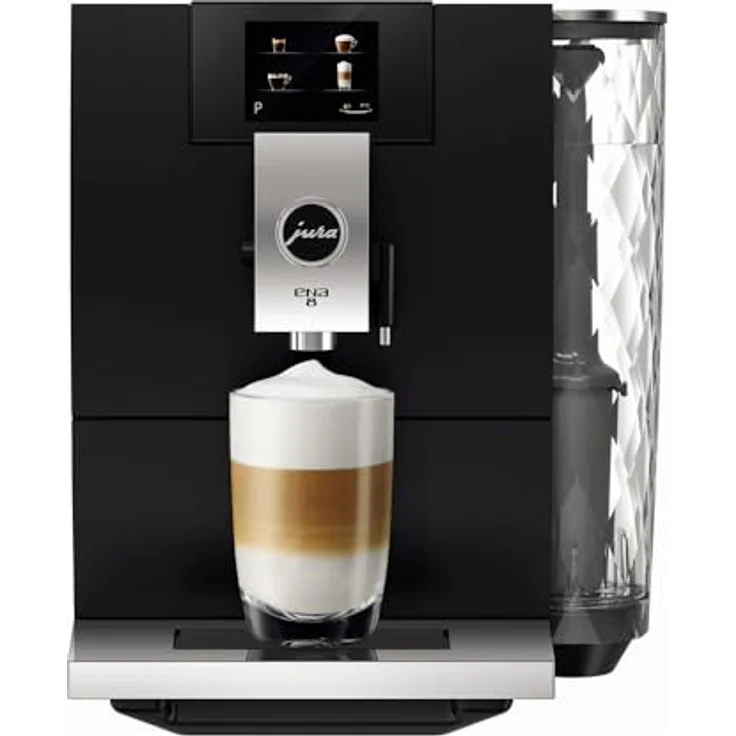 Jura ENA 8 Touch (Modell 2019) 15339 Metropolitan Black Kaffeevollautomat, Keramikmahlwerk, 1450 Watt, schwarz – Bild 4