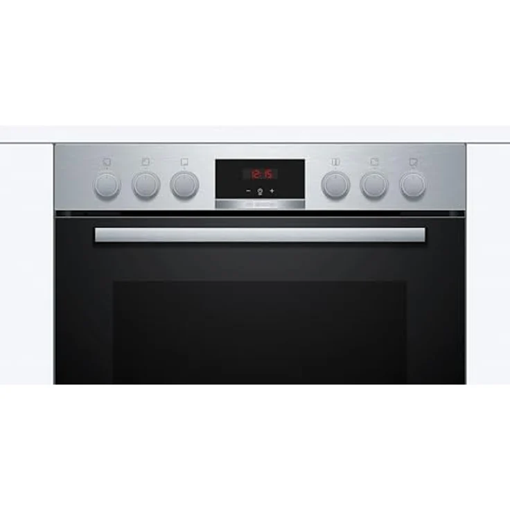 Bosch HND411VS62 Einbauherd-Set, HEA513BS2 Backofen mit 3D Heißluft und versenkbaren Drehknöpfen, NKN645GA2E Elektrokochfeld mit Edelstahlrahmen, 4 Kochzonen inkl. Bräterzone – Bild 4