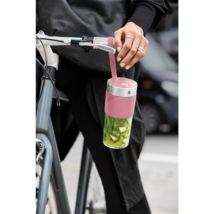 WMF Akku-Smoothie-Maker Küchenminis Mix on the Go, 50 W, pink, USB aufladbarer Personal Blender – Bild 12