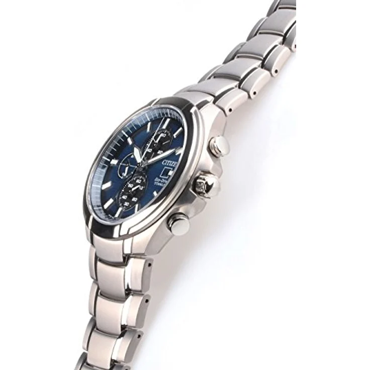 Citizen Armbanduhr Herren Chronograph Eco Drive Titanium CA0700 86L, Quarzuhr, 43 mm, silber – Bild 4