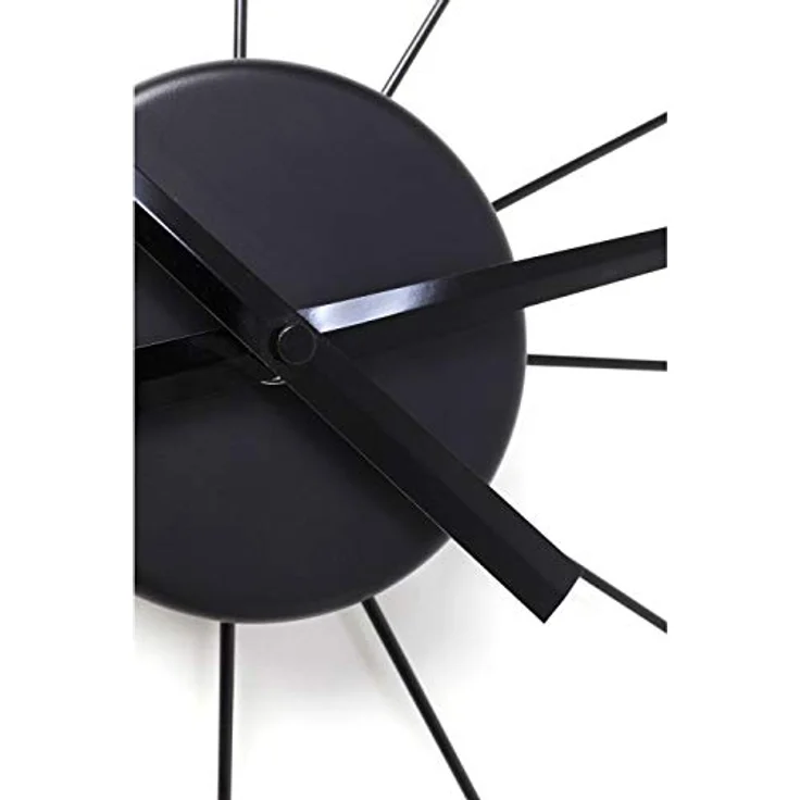 Kare Design Wanduhr Like Umbrella Black, Runde Wanddeko im minimalistischen Design, schwarz – Bild 8