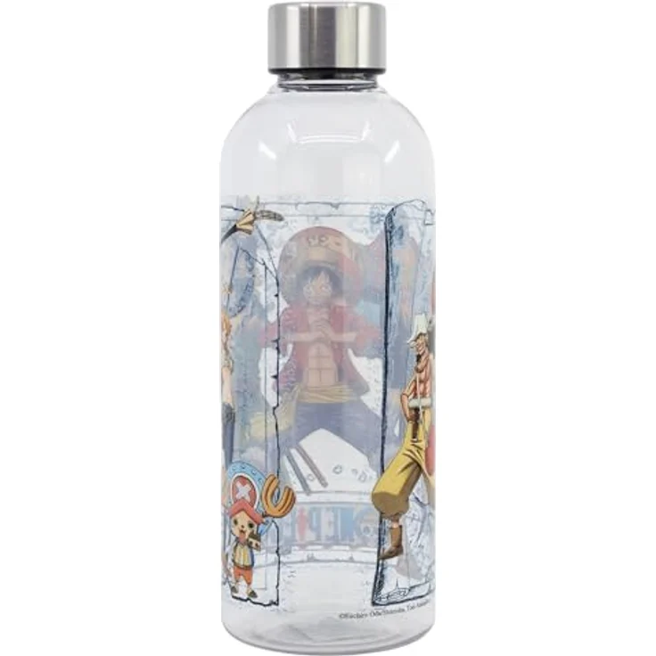 Stor One Piece Trinkflasche, 850 ml Wasserflasche im Anime-Design für Schule & Sport mit Schraubverschluss und Griff – Bild 2