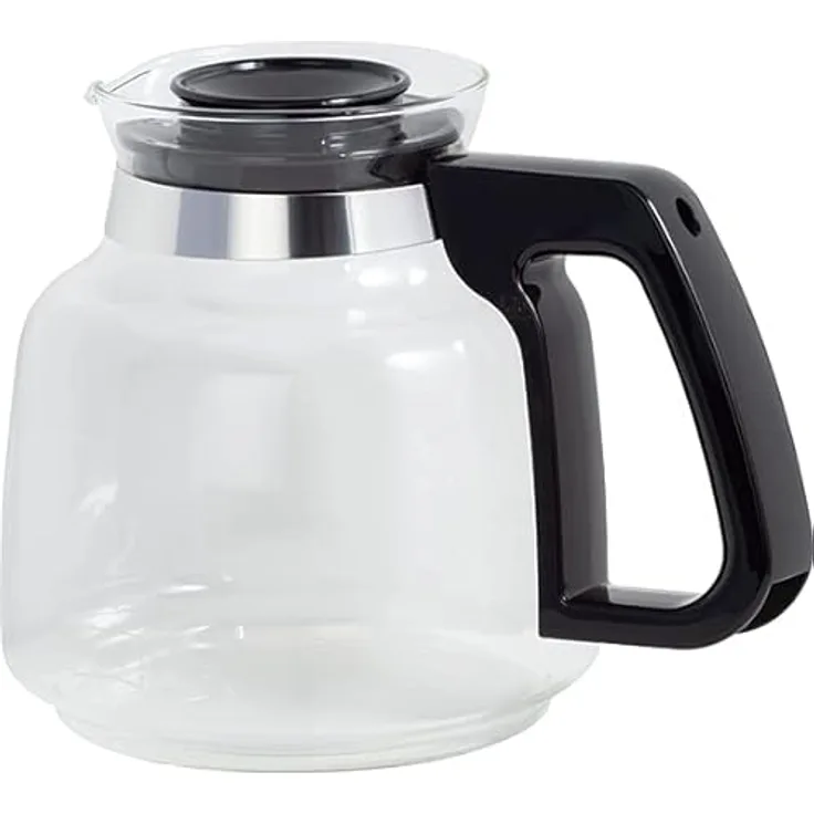 Melitta Glaskanne für Excellent 5.0 Filterkaffeemaschine, Ersatzkanne in schwarz