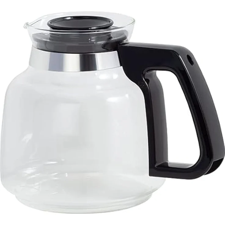 Melitta Glaskanne für Excellent 5.0 Filterkaffeemaschine, Ersatzkanne in schwarz – Bild 1