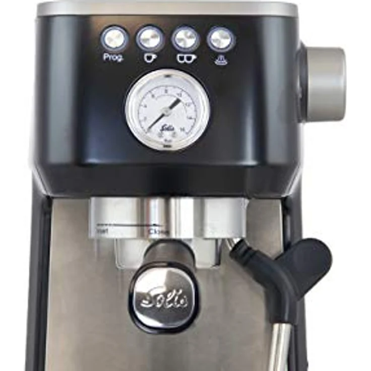 Solis Espressomaschine Barista Perfetta Plus 1170 V2 - Siebträgermaschine - Manometer - Dampf-/Heißwasserdüse - Temperaturregler - 54 mm Siebträger - Doppelauslauf - Schwarz – Bild 5