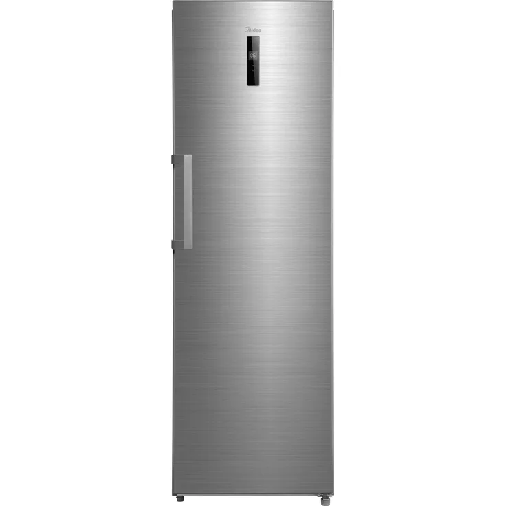 Midea MDRU502MTC46, Stand-Kühlschrank mit Inverter Quattro-Kompressor, 362 Liter, Edelstahl, LED-Display und Kindersicherung