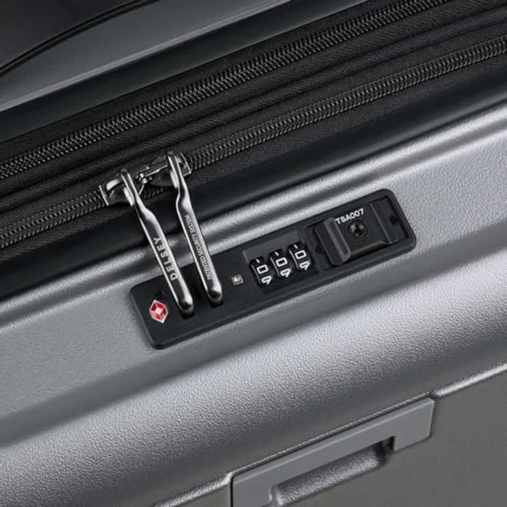 DELSEY Paris Trolley Case/Upright S Business, silberfarben, mit TSA-Schloss und SECURITECH2-Verschlusssystem, 2 Rollen für einfaches Handling – Bild 4
