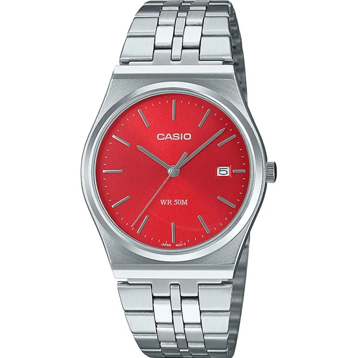 Casio Armbanduhr MTP-B145D-4A2VEF Silber Analoguhr 35 mm