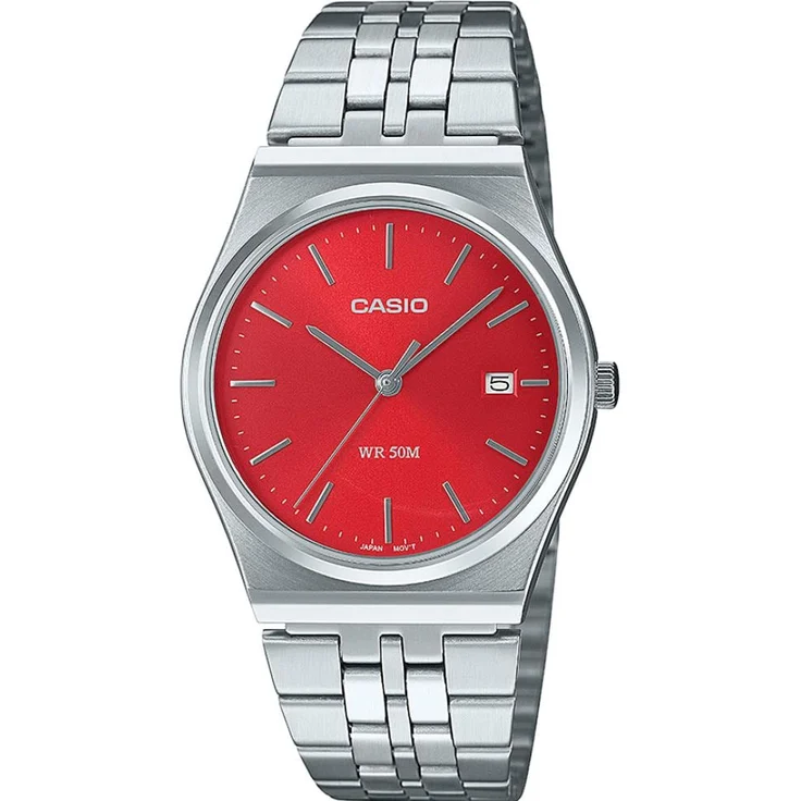 Casio Armbanduhr MTP-B145D-4A2VEF Silber Analoguhr 35 mm – Bild 1