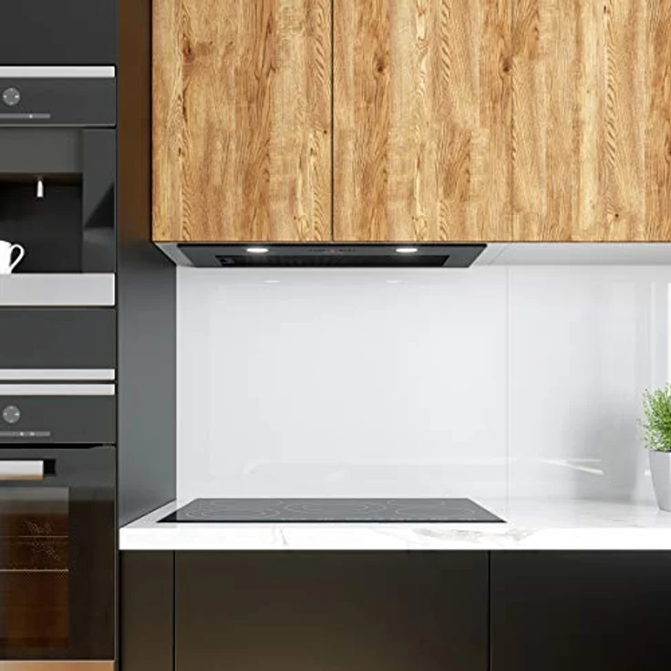 GLOBALO Einbau-Dunstabzugshaube, Unterschrank Küche Stahl Serie Laizeno 70.1 schwarz, 580 m3/h, LED-Beleuchtung, Sensorsteuerung – Bild 5