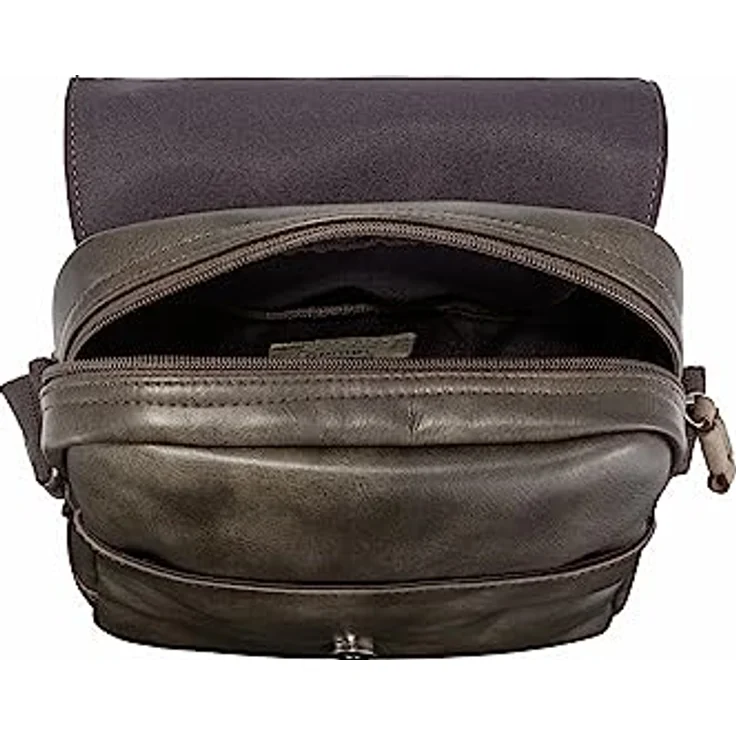 camel active Laos Umhängetasche, 20 cm, braun, 100% Kunstleder, 27.5 x 4.5 cm – Bild 5
