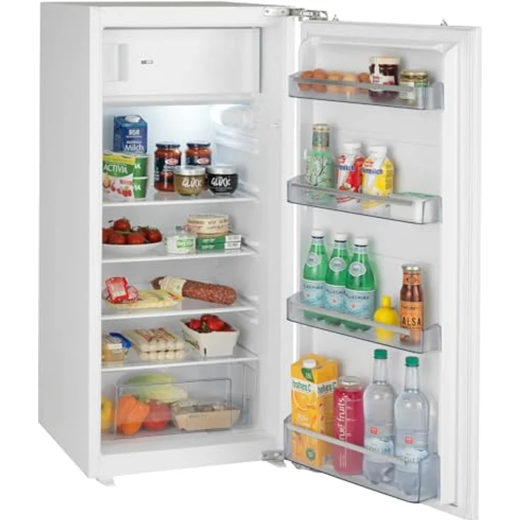 Oranier Einbau Kühlschrank 123 cm - halbhoher Einbaukühlschrank mit Gefrierfach - 178 Liter Volumen beFresh Fach - Festtür Anschlag wechselbar EKS423 – Bild 1