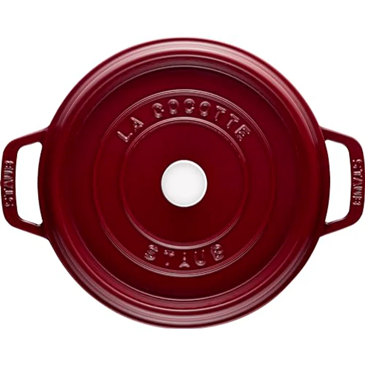 STAUB Gusseisen Bräter-Cocotte, rund 24cm, 3,8L, bordeauxrot – Bild 3
