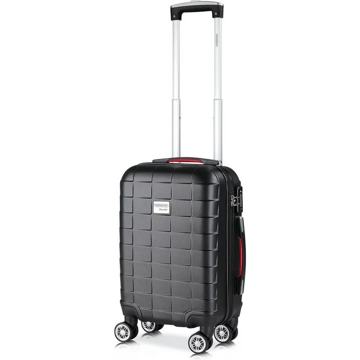 monzana Hartschalen-Trolley Exopack Line, 4 Rollen mit TSA-Sicherheitsschloss, abteilbarem Innenraum, 360° Rollensystem - Blau - Preisvergleich