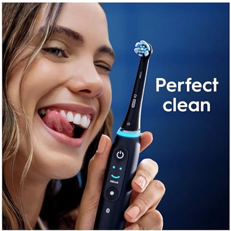 Oral-B iO Series Ultimate Clean, Zahnbürstenkopf, 8er Pack, weiß, mit CrissCross-Borsten und Farbwechsel-Indikator – Bild 8