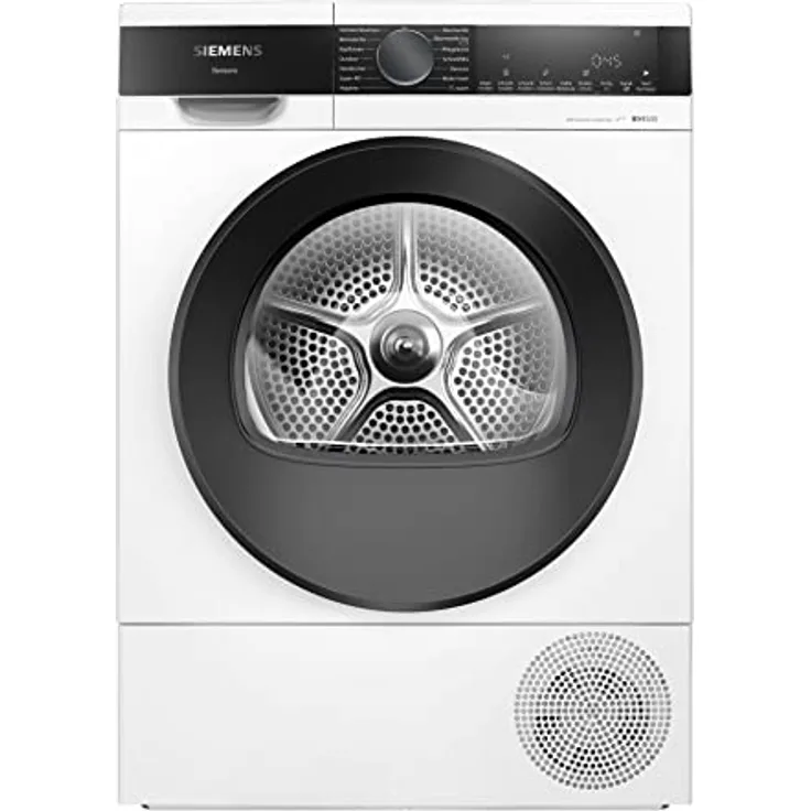 Siemens Wärmepumpentrockner für 8 kg Wäsche, iQ500, A+++, 176 kWh/Jahr, speedPack, autoDry, Outdoor-Programm, Weiß, WQ35G2D00