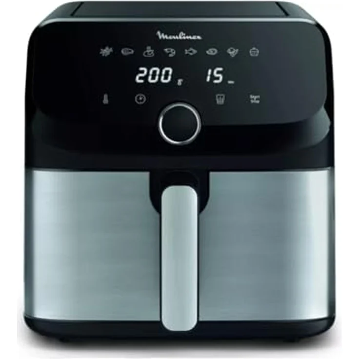 Moulinex Easy Fry Mega EZ855D, Luftfritteuse mit 7,5 l für bis zu 8 Personen, 8 voreingestellte Programme, kompakte Größe, spülmaschinenfest – Bild 1