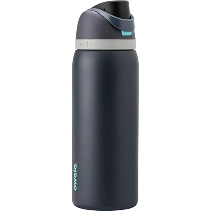 Owala FreeSip Isolierte Edelstahl Trinkflasche mit Strohhalm, 945 ml – BPA-frei, auslaufsicher, optimal für Sport und Reisen, Foggy Tide – Bild 1