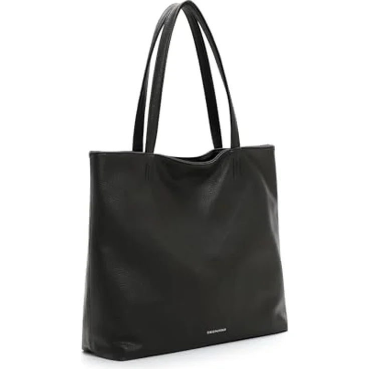 EMILY & NOAH Shopper E&N Eva, Damen Tasche aus Feinsynthetik mit umhängbarem Riemen und zweifarbiger Echtleder-Optik – Bild 5
