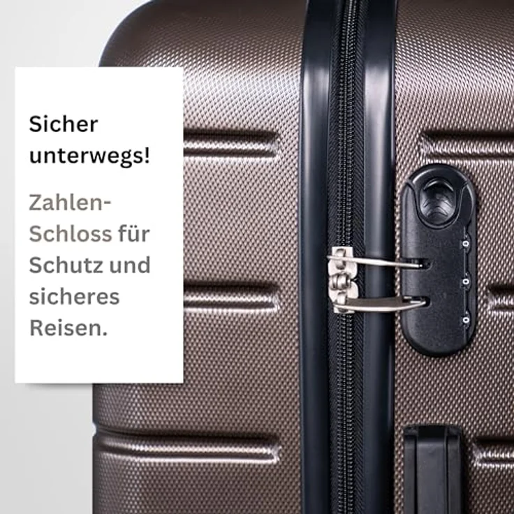 Nowi Bergamo 4 Rollen Kabinentrolley 56 cm, Bronze (37.40 l, S) – Bild 5