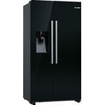 Bosch KAD93ABEP Serie 6 Amerikanischer Side-by-Side Kühlschrank, 178,7 x 90,8 cm, 371 L Kühlen + 191 L Gefrieren, Eis- und Wasserspender mit Wasseranschluss,No Frost, XXL-Fassungsvermögen