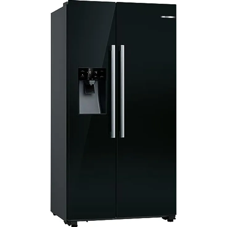 Bosch KAD93ABEP Serie 6 Amerikanischer Side-by-Side Kühlschrank, 178,7 x 90,8 cm, 371 L Kühlen + 191 L Gefrieren, Eis- und Wasserspender mit Wasseranschluss,No Frost, XXL-Fassungsvermögen