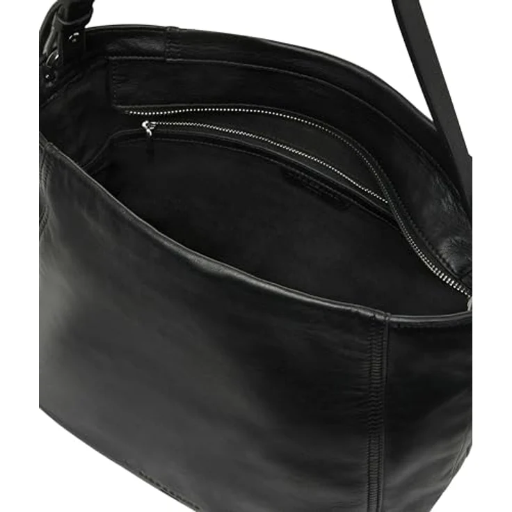 Liebeskind Berlin Schultertasche Hobo Bag, echtes Leder, Schwarz, abnehmbarer und verstellbarer Schulterriemen, M-Format – Bild 3
