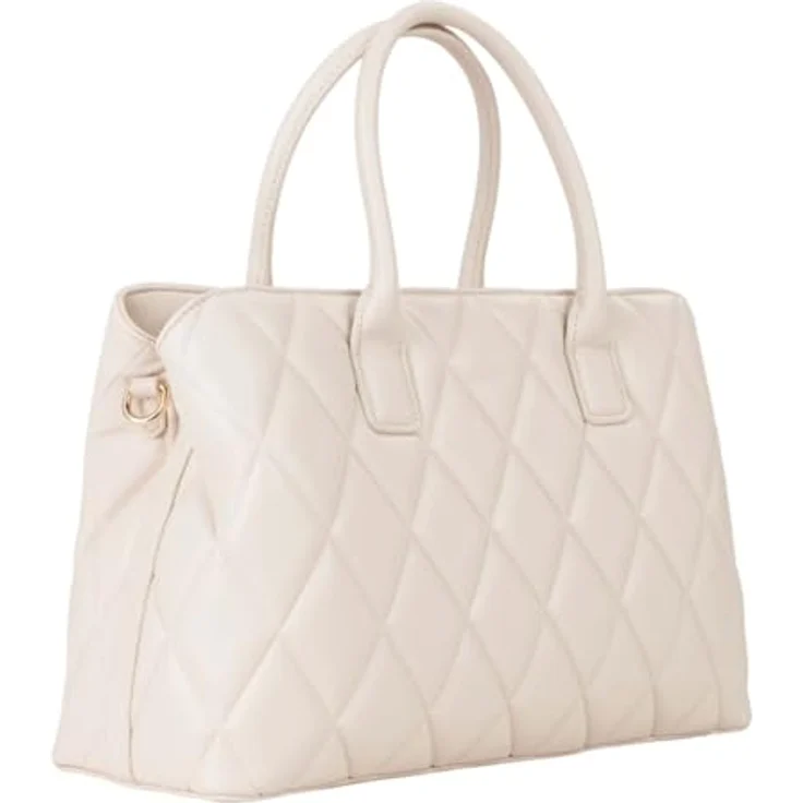 Valentino Frisia Shopper Tasche, 35 cm x 15 cm x 21 cm, aus 100% Polyurethan, beige – Bild 3