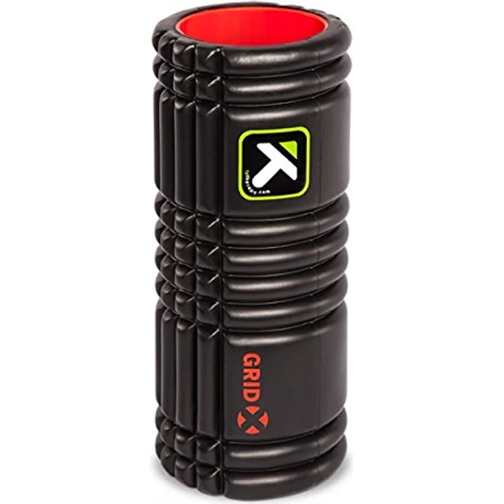 Trigger Point Grid X Foam Roller, Massagegerät zur Behandlung von Verspannungen und Schmerzen in Muskeln, schwarz